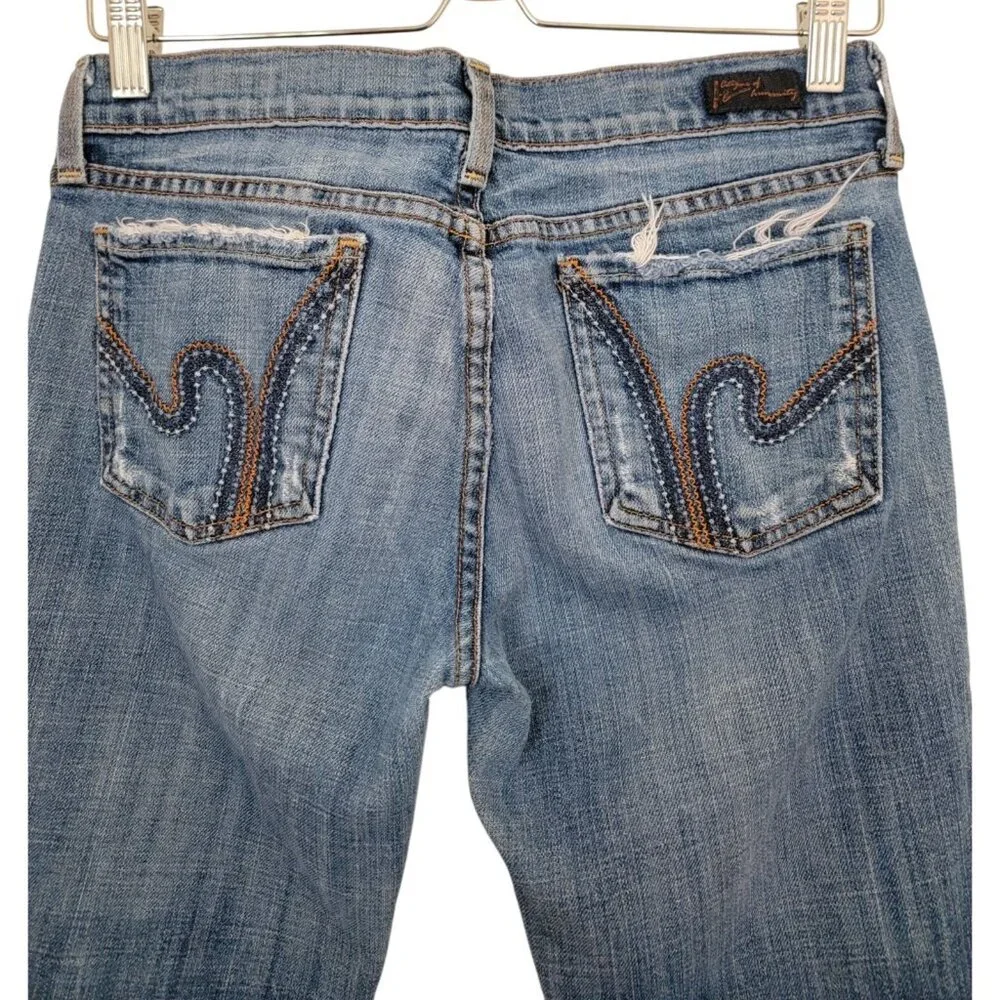 Citizens Of Humanity COH Ric Rac #108 Stretch Low Waist Bootcut Blue Jeans Sz 28 - Picture 5 of 13